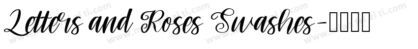 Letters and Roses Swashes字体转换